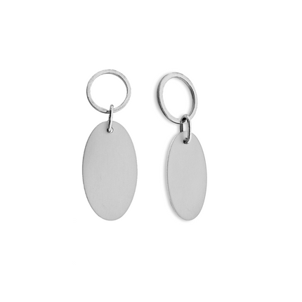 Porte-clés hôtel Victor Ovale - aluminium - par pièce