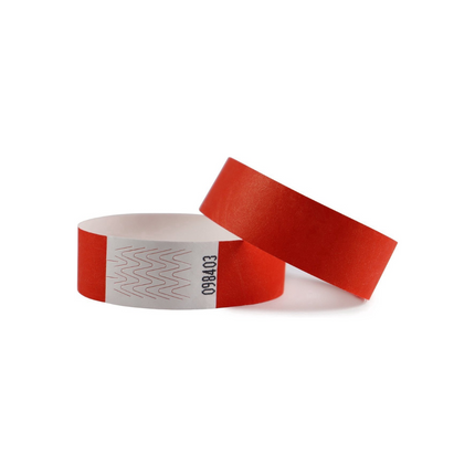 Bracelets Tyvek© en papier vierge - 100 bracelets