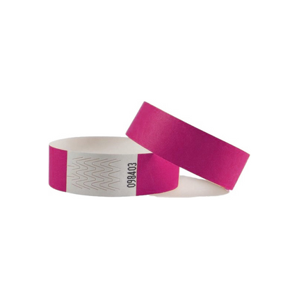 Bracelets Tyvek© en papier vierge - 100 bracelets
