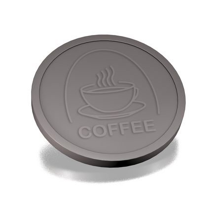 Jetons pour buvette café en relief - Ø29 mm - 250 pièces