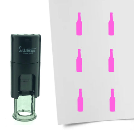 Tampon encreur bouteille de bière - Ø10 mm