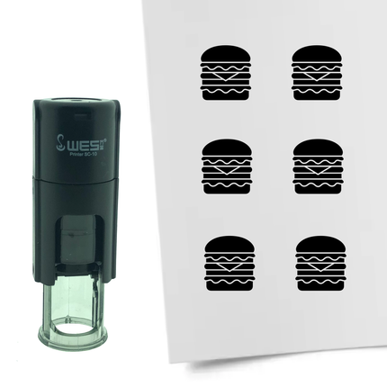 Tampon encreur hamburger - Ø10 mm
