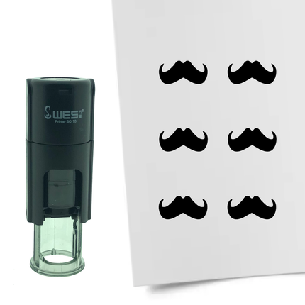 Tampon encreur moustache - Ø10 mm