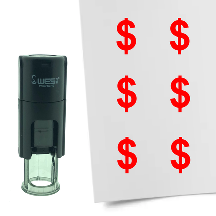 Tampon encreur dollar - Ø10 mm