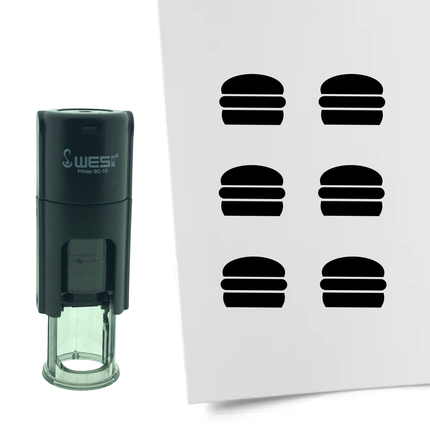 Tampon encreur hamburger - Ø10 mm
