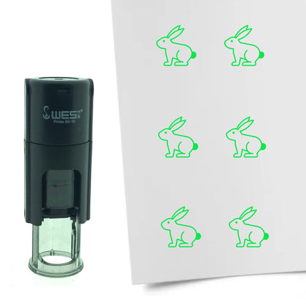 Tampon encreur lapin de Pâques - Ø10 mm