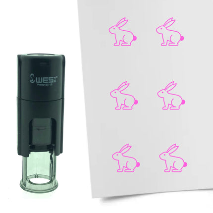 Tampon encreur lapin de Pâques - Ø10 mm