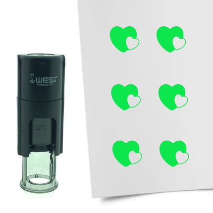 Tampon encreur cœurs - Ø10 mm