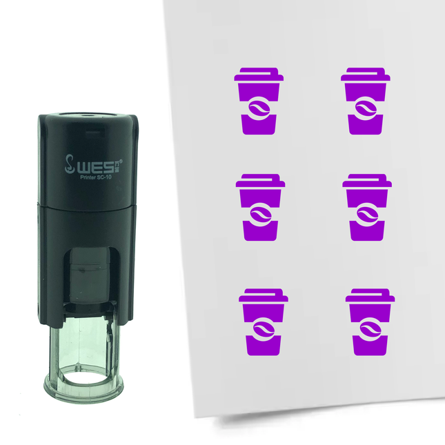 Tampon encreur café - Ø10 mm