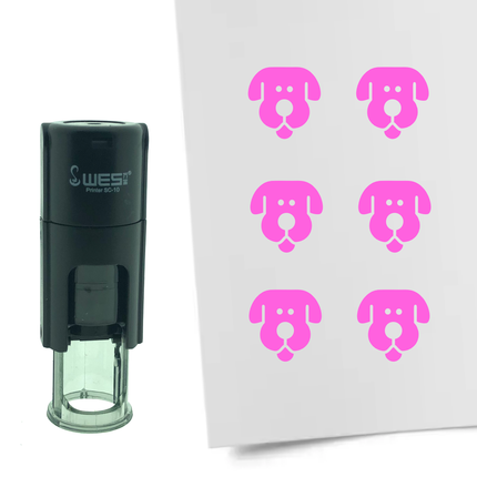 Tampon encreur chien - Ø10 mm