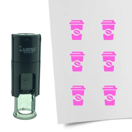 Tampon encreur café - Ø10 mm