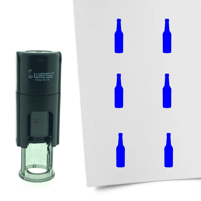 Tampon encreur bouteille de bière - Ø10 mm