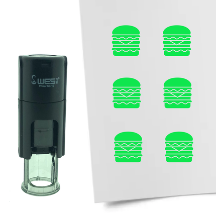 Tampon encreur hamburger - Ø10 mm