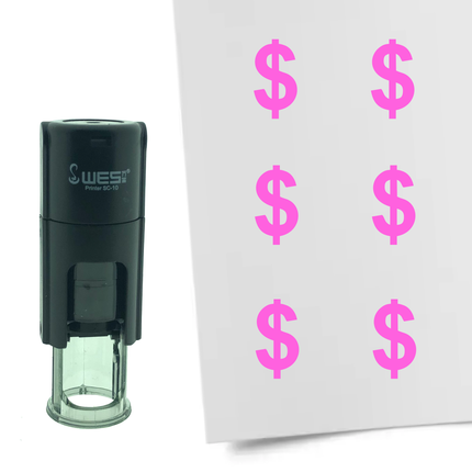 Tampon encreur dollar - Ø10 mm