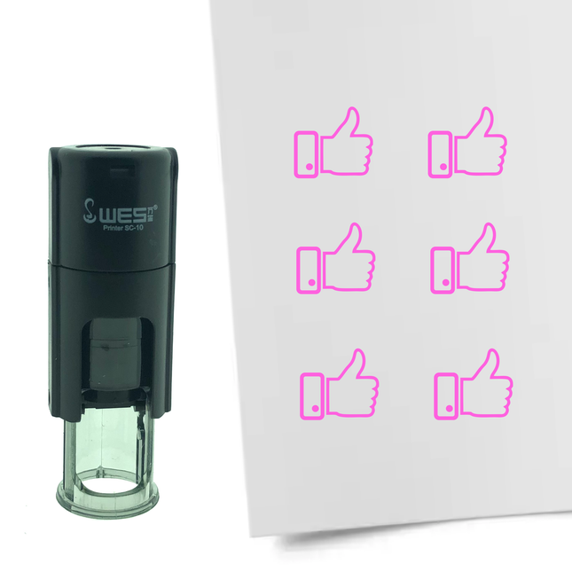 Tampon encreur bouton j'aime - Ø10 mm