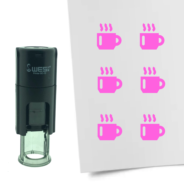 Tampon encreur tasse de café - Ø10 mm