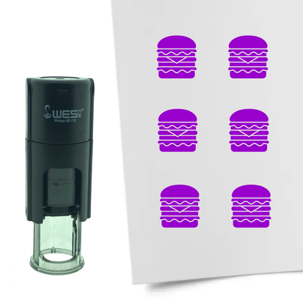 Tampon encreur hamburger - Ø10 mm