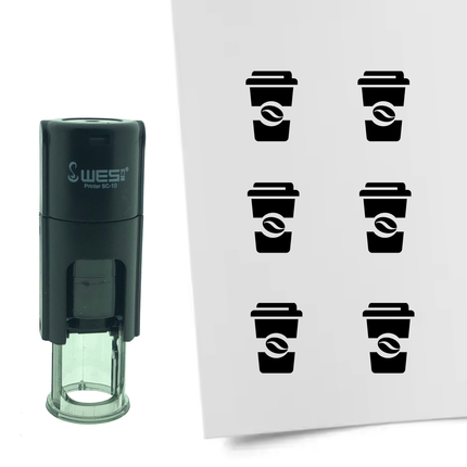 Tampon encreur café - Ø10 mm