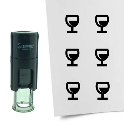 Tampon encreur verre de vin - Ø10 mm