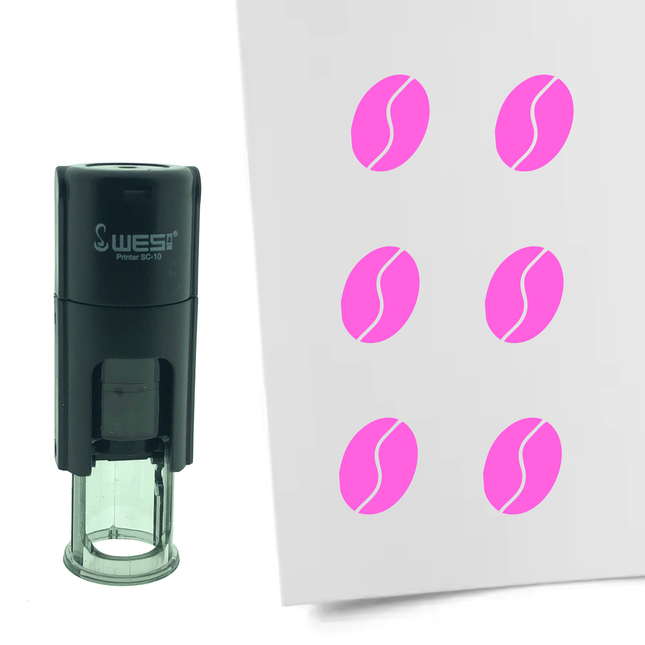 Tampon encreur grain de café - Ø10 mm