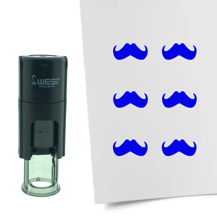 Tampon encreur moustache - Ø10 mm