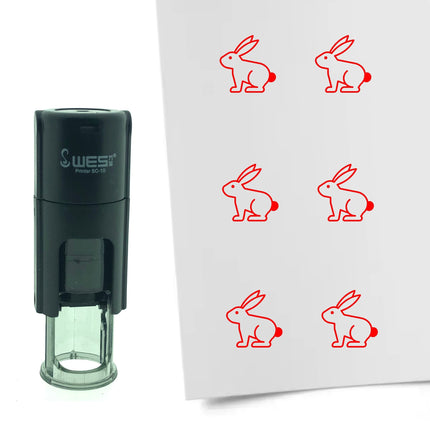 Tampon encreur lapin de Pâques - Ø10 mm