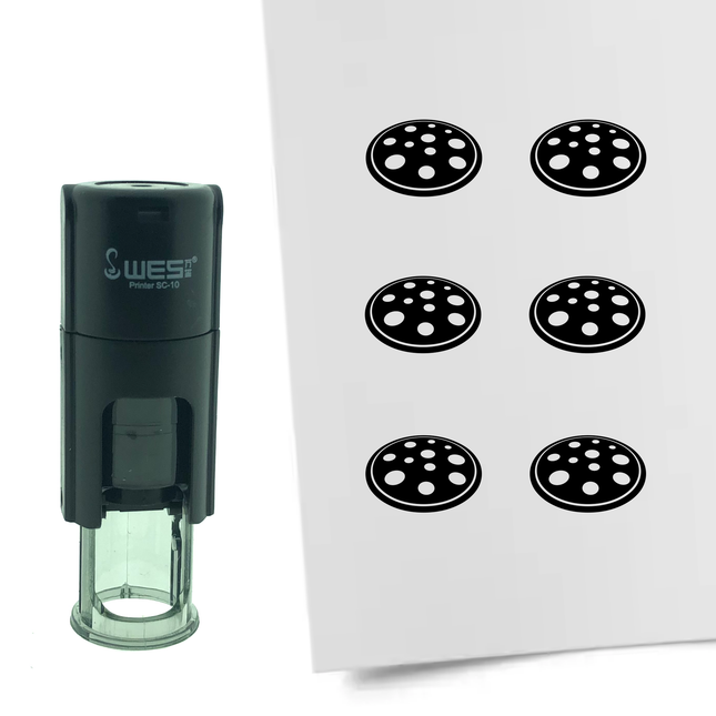 Tampon encreur pizza- Ø10 mm