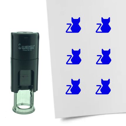 Tampon encreur chat - Ø10 mm