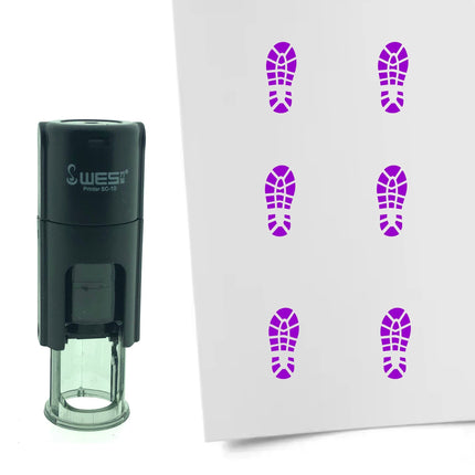 Tampon encreur trace de chaussure - Ø10 mm