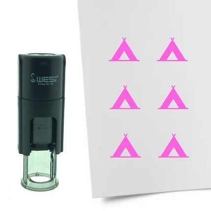 Tampon encreur tente - Ø10 mm