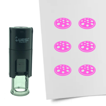 Tampon encreur pizza- Ø10 mm