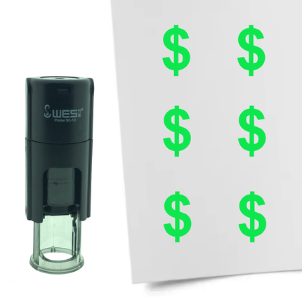 Tampon encreur dollar - Ø10 mm