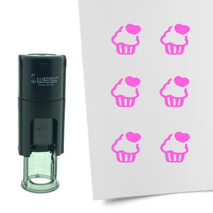 Tampon encreur cupcake - Ø10 mm