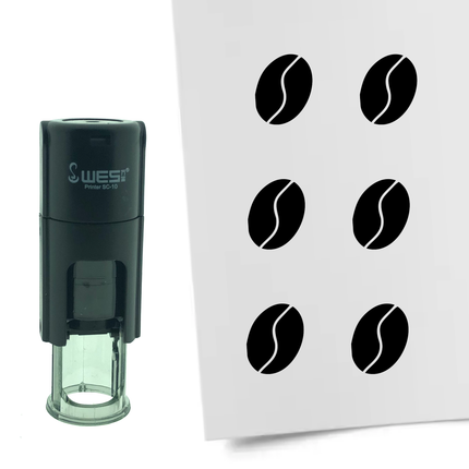 Tampon encreur grain de café - Ø10 mm