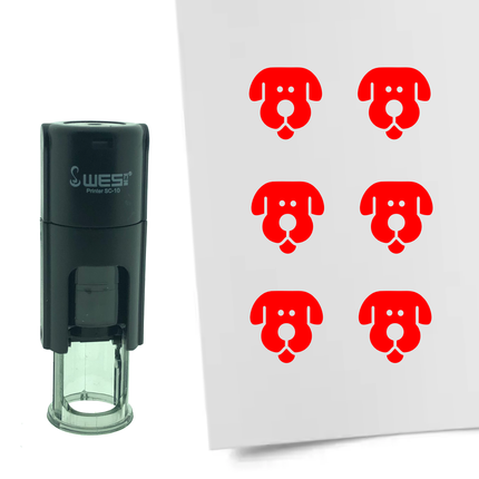 Tampon encreur chien - Ø10 mm