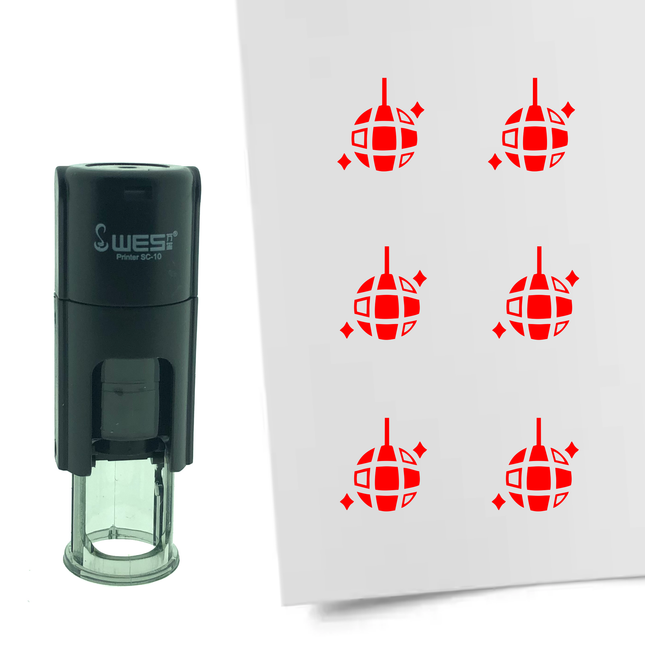 Tampon encreur boule à facette - Ø10 mm
