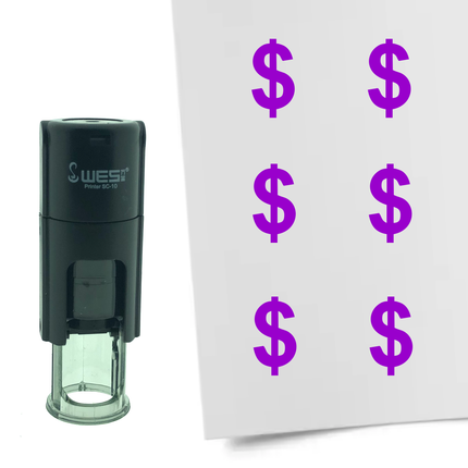 Tampon encreur dollar - Ø10 mm