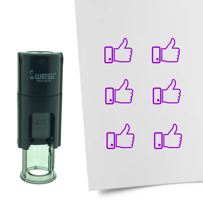 Tampon encreur bouton j'aime - Ø10 mm