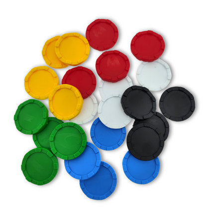 Jetons empilables Ø29 mm - 100 pièces