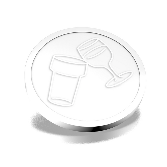 Jetons pour buvette bière et vin en relief - Ø29 mm - 250 pièces