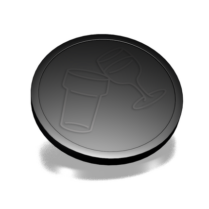 Jetons pour buvette bière et vin en relief - Ø29 mm - 250 pièces