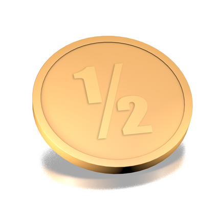 Jetons pour buvette 1/2 - Ø29 mm - 250 pièces