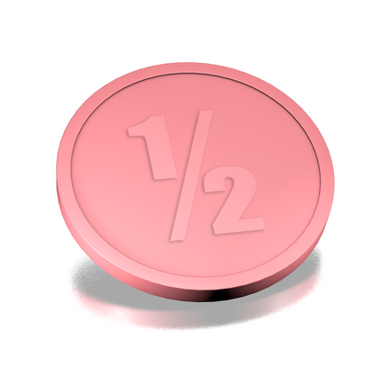 Jetons pour buvette 1/2 - Ø29 mm - 250 pièces