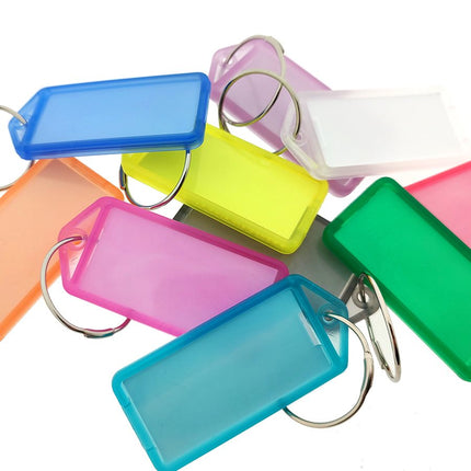 Porte-clés avec anneau - 60 x 27 mm - 100 pièces