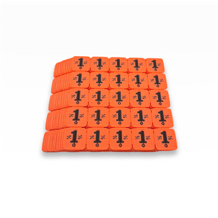 Jetons événementiels séparables en plastique recyclé - 1000 pièces