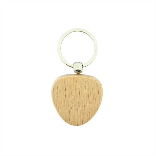 Porte-clés en bois triangle - 40 x 40 mm - par pièce