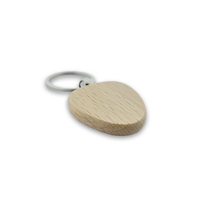 Porte-clés en bois triangle - 40 x 40 mm - par pièce