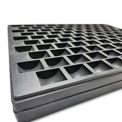 Casier de rangement plastique résistant pour 1000 jetons Ø 25-29 mm