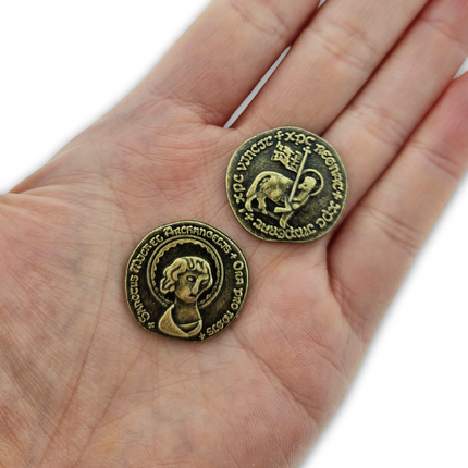 Réplique pièces médiévales 100 pièces apparence en or