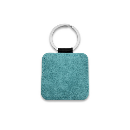 Porte-clés en cuir carré - 50 x 50 mm - par pièce